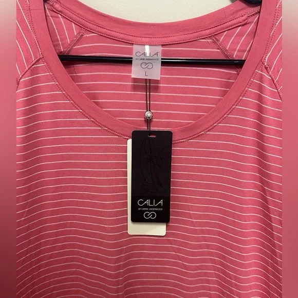 NWT Calia by Carrie Underwood Everyday LS Tee Color:Rusty Rose/Peach Whip Size L - Picture 8 of 10